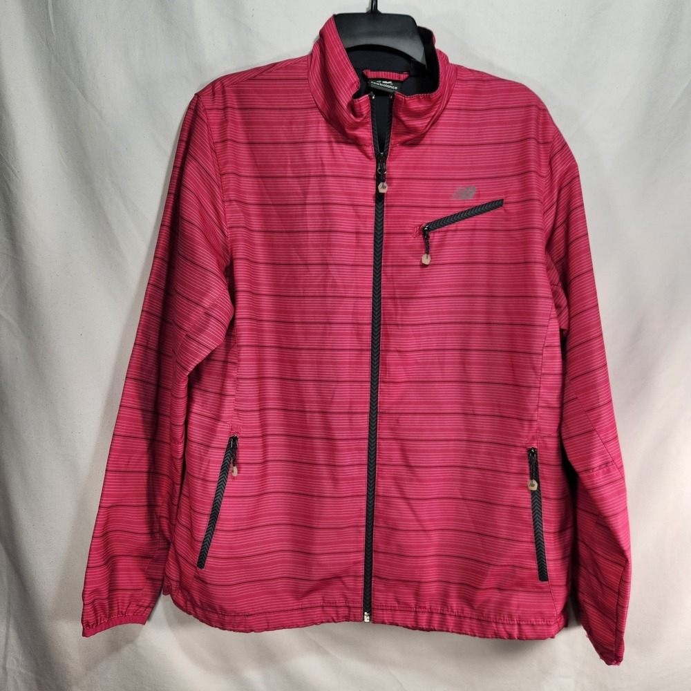 New Balance Womens Size XL  Pink‎ Windbreaker Water Wind Resistant Jacket